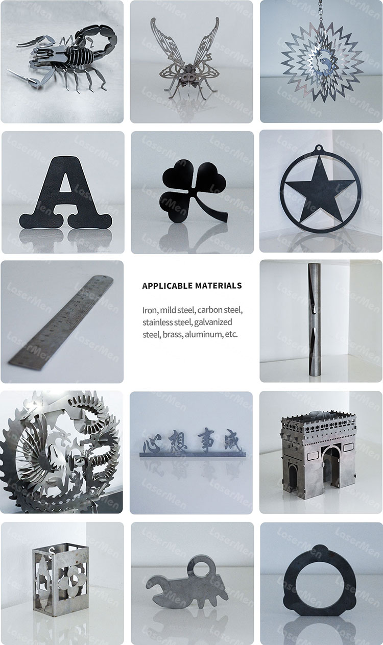 fiber laser cutter samples