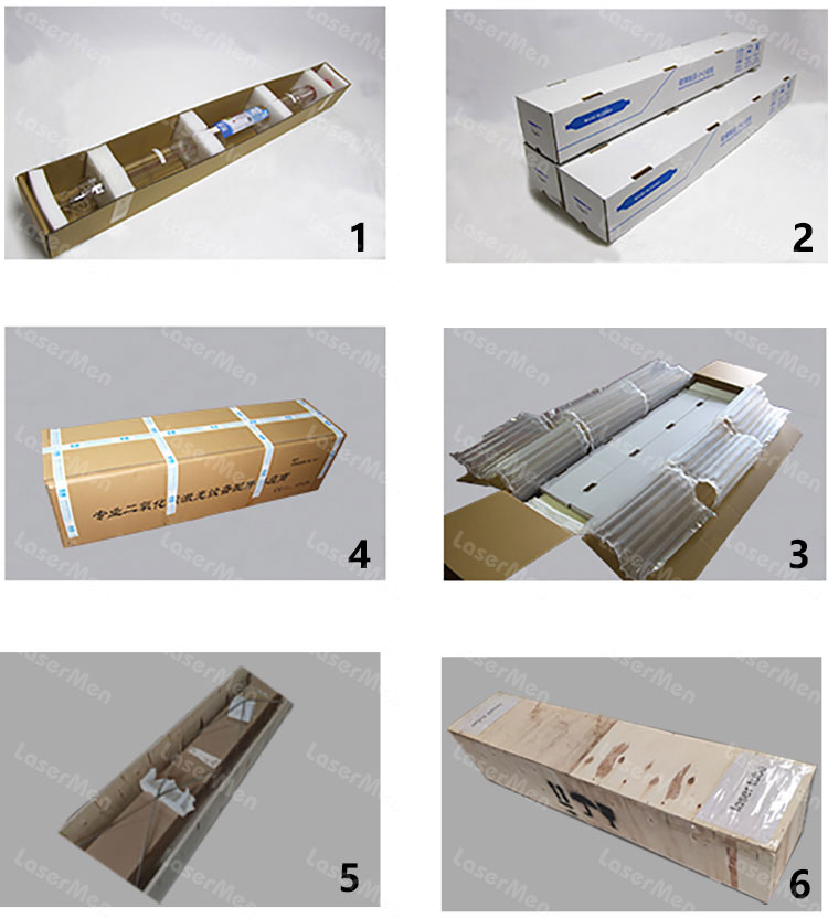 packing of co2 laser tube