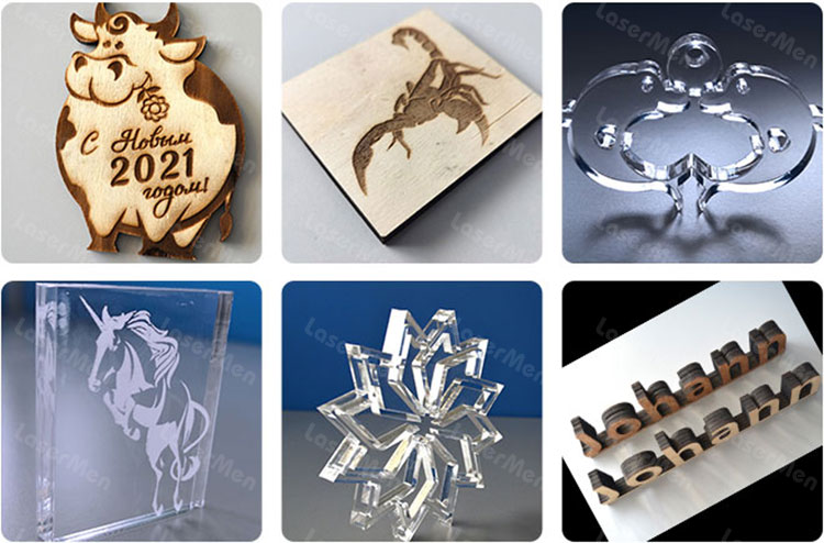 samples of co2 hybrid laser cutting machine