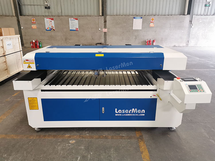 1325 double heads co2 hybrid laser cutting machine