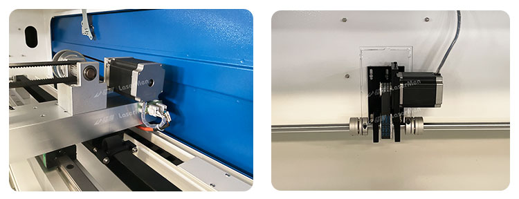co2 hybrid laser cutting machine stepper motor